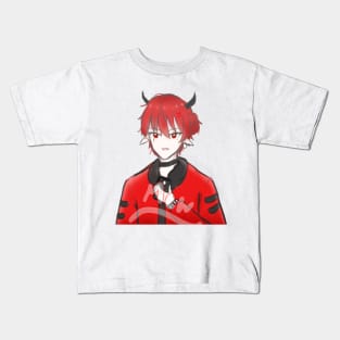 Demonic young man Kids T-Shirt